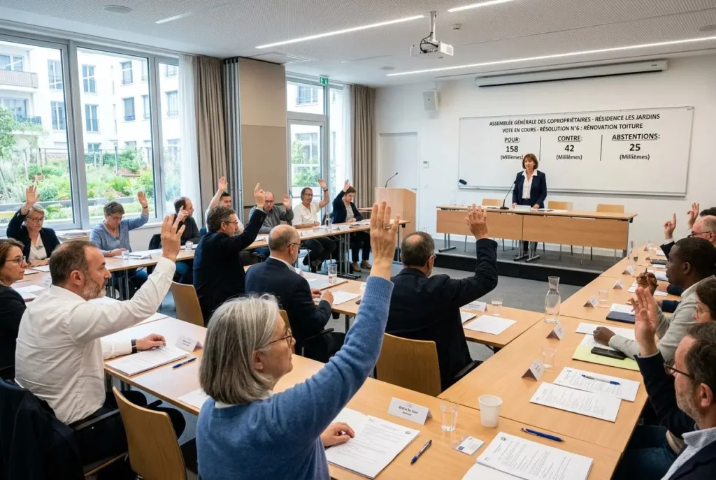 Assemblée générale copropriétaires vote