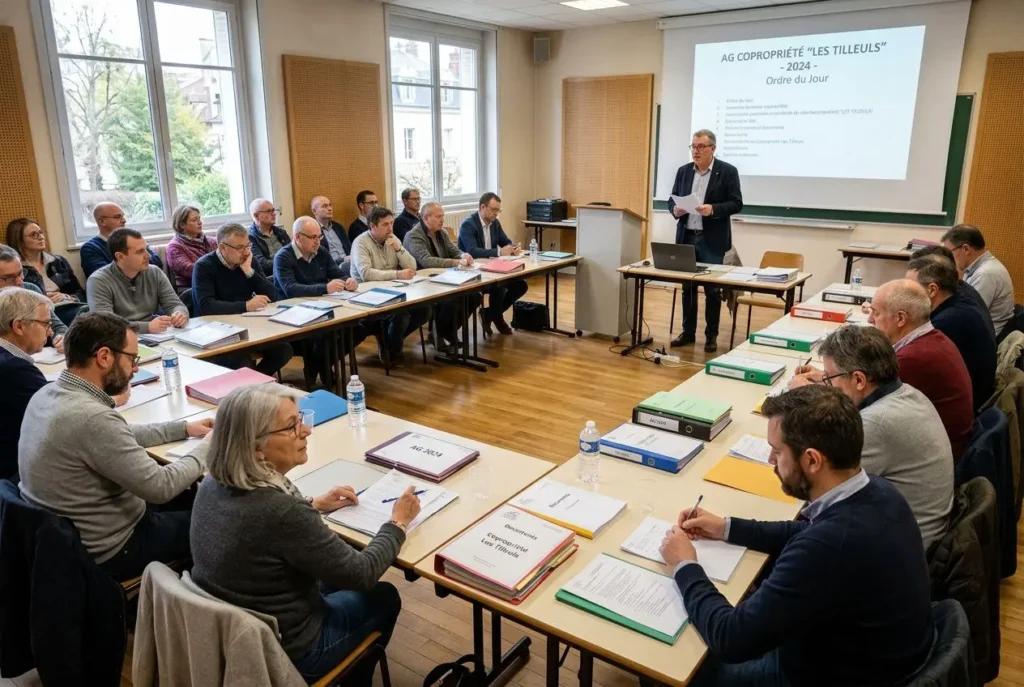 Assemblée générale de copropriété en session