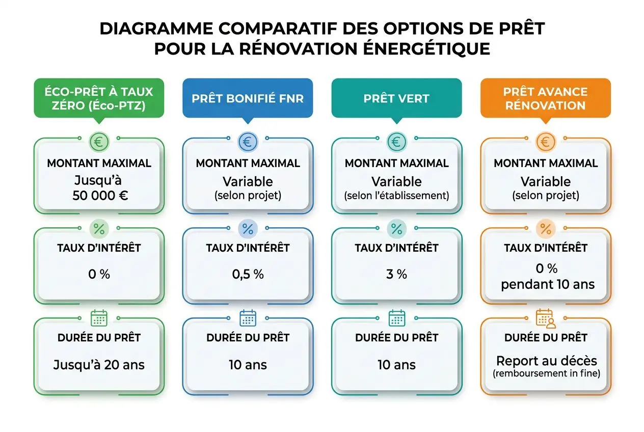 Comparaison des options de prêt pour rénovation