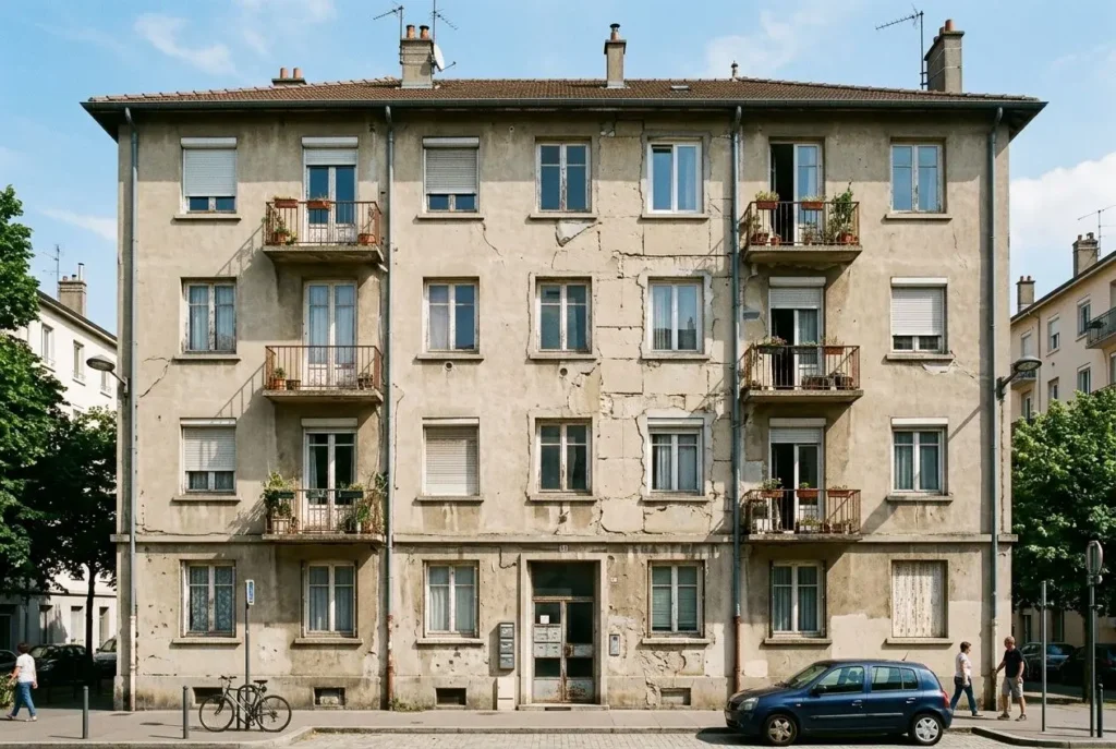 Immeuble collectif ancien avant rénovation