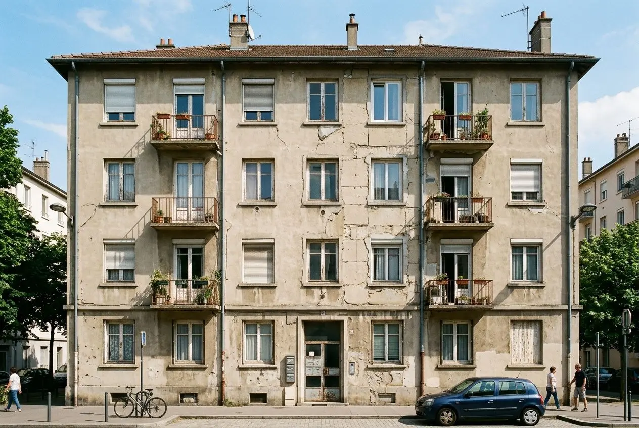 Immeuble collectif ancien avant rénovation