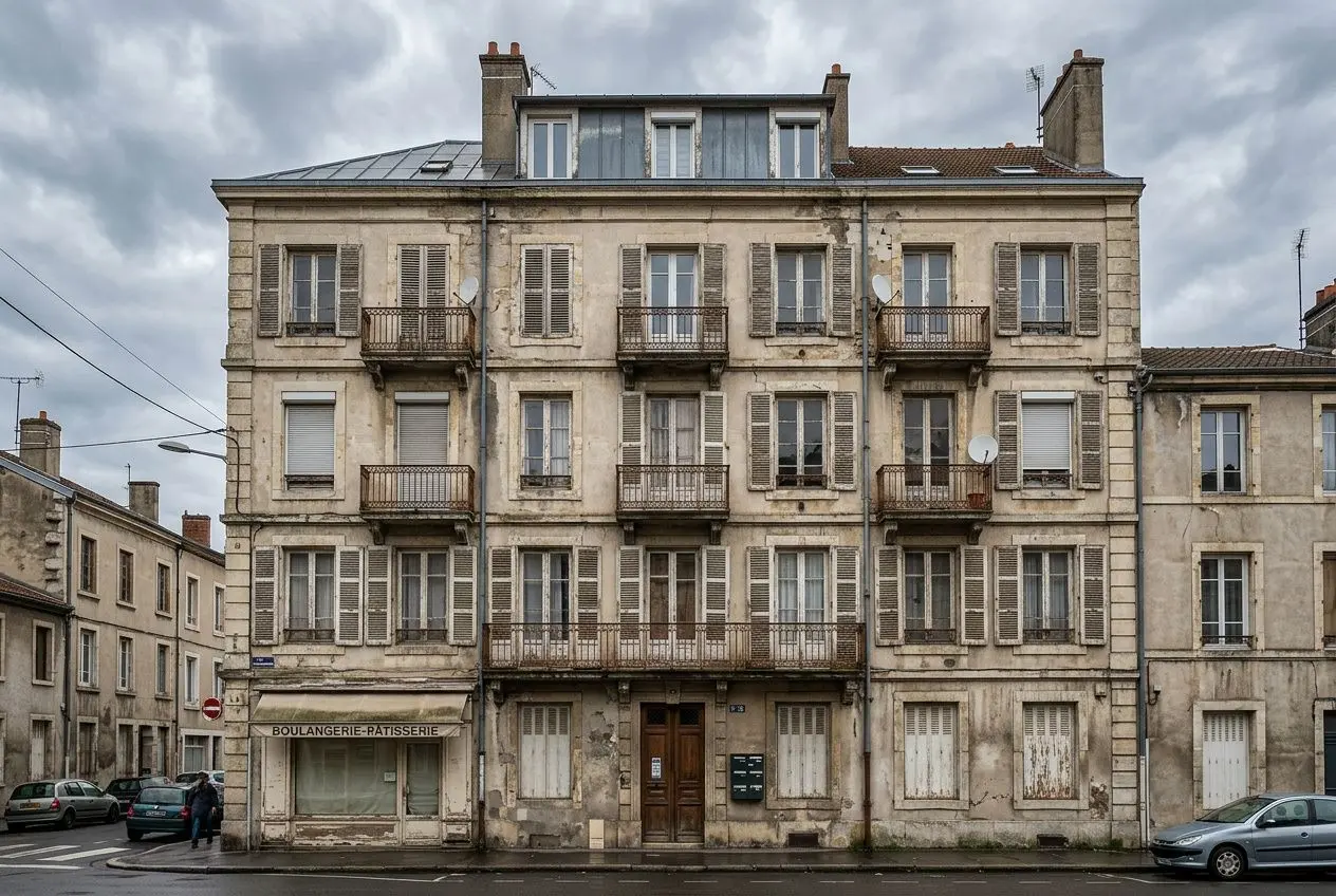 Immeuble collectif ancien nécessitant rénovation