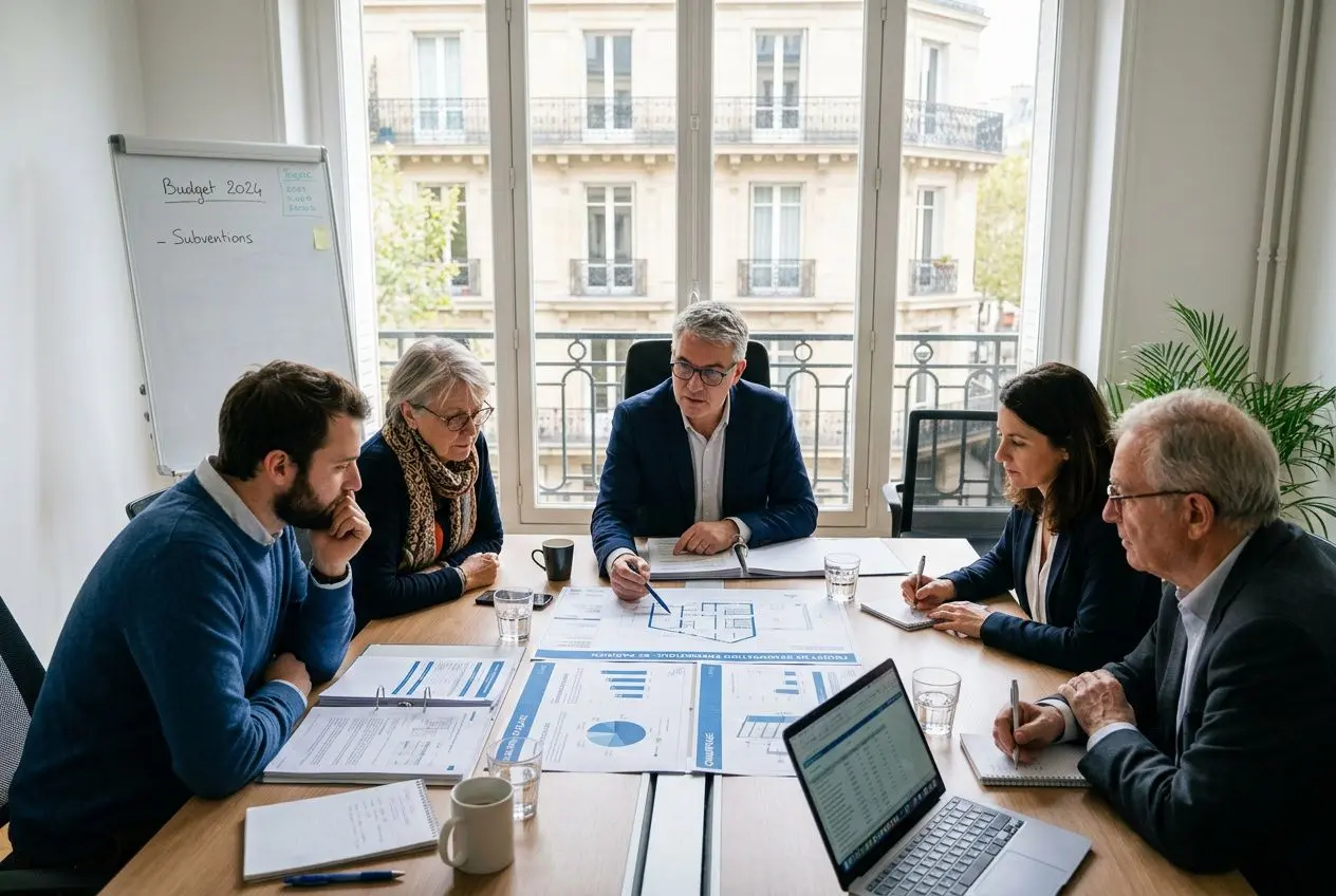 Réunion syndic copropriétaires rénovation énergétique