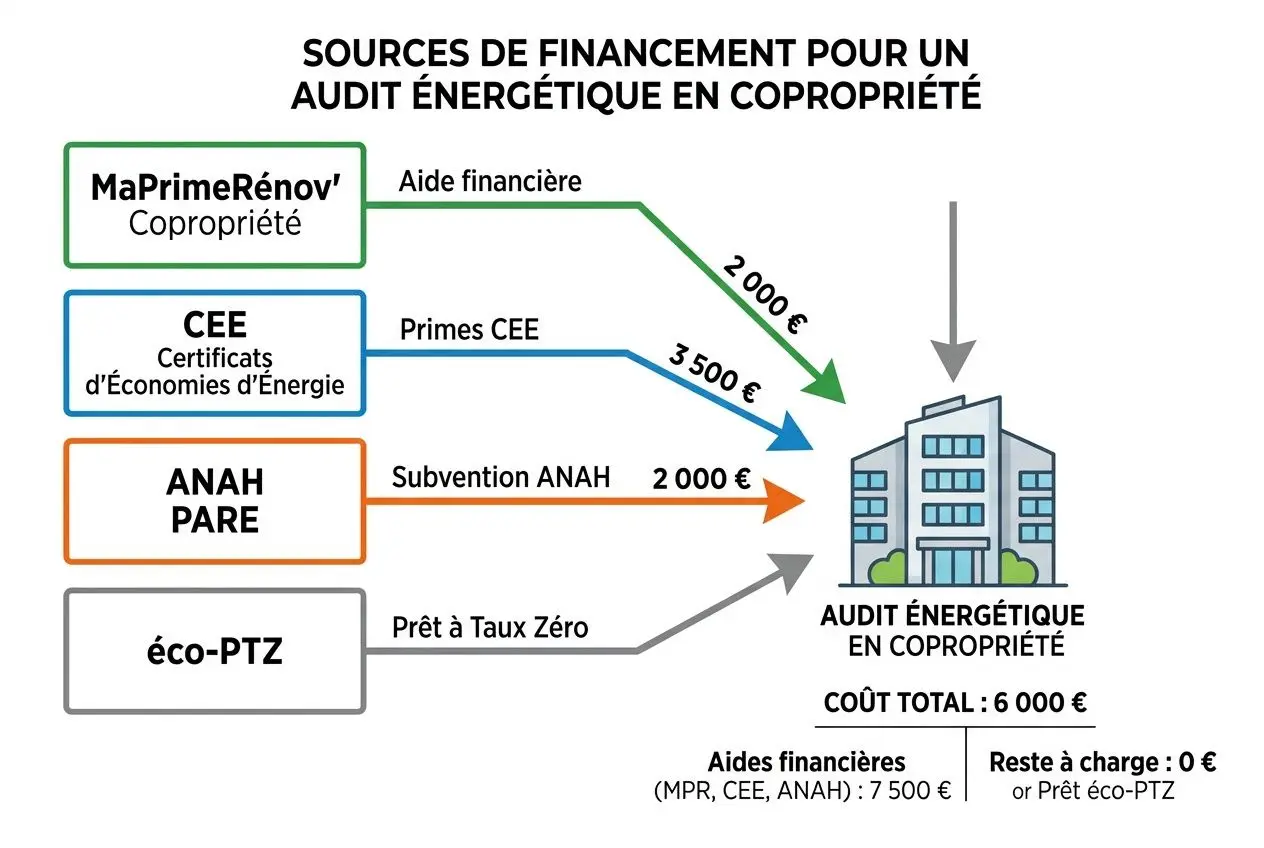 Sources de financement de l'audit énergétique